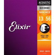 ELIXIR 11102 струны для акустической гитары NanoWeb Medium(013-017-026-035-045-056