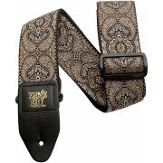 ERNIE BALL 4163 -гитарный ремень Jacquard с рисунком Gold & Black Paisley
