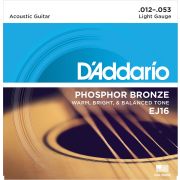 D'ADDARIO EJ16 - СТРУНЫ ДЛЯ АКУСТИЧЕСКОЙ ГИТАРЫ