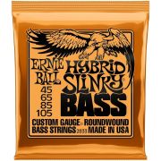 ERNIE BALL 2833 - струны для бас-гитары Nickel Wound Bass Hybrid Slinky (45-65-85-105)