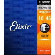 ELIXIR 12052 струны для электрогитары AntiRust NanoWeb Light(010-013-017-026-036-046)
