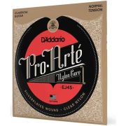 D'ADDARIO EJ45 Набор 6 струн для гитары классик нейлон-серебро NT 028-043