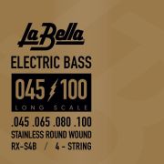 La Bella RX-S4B RX – Stainless Комплект струн для бас-гитары,45-100