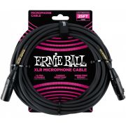 ERNIE BALL 6073 - кабель микрофонный, XLR - XLR, 7,62 м, чёрный.