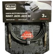 XlineCables RINST 03 Кабель инструментальный 2xJack 6,35mm mono длина 3м