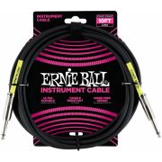 ERNIE BALL 6048 - кабель инструментальный с прямыми джеками, метра черный