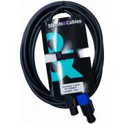 STANDS & CABLES SC-008B-5 Спикерный кабель 5 м. Разъемы: Спикон папа - Спикон папа. Цвет: черный.