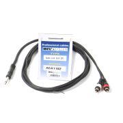 INVOTONE ACA1102 - аудио кабель,6,3 джек моно-2 x RCA(папа),2 м