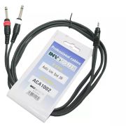 INVOTONE ACA1002 - аудио кабель, 3,5 джек стерео-2 x 6,3 джек моно,длина 2м