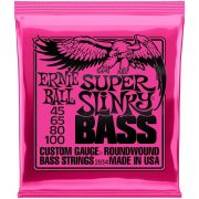 ERNIE BALL 2834 -струны для бас-гитары Nickel Wound Bass Super Slinky (45-65-80-100)