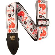 ERNIE BALL 4689 - гитарный ремень Jacquard с рисунком Red Bird Winter