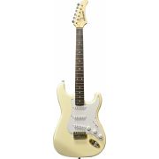 Fernandes LE-1Z 3S CW/L электрогитара Stratocaster SSS, цвет - кремовый